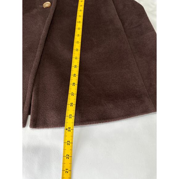 Talbots Women Brown 3 Button Wool Coat Size 14 - Picture 6 of 6